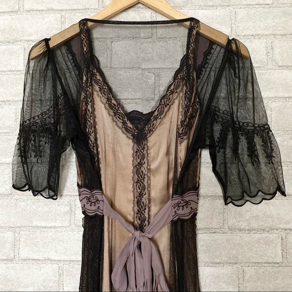 Dusty Daze Flapper Embroidered Sheer Dress - Picture 8 of 14
